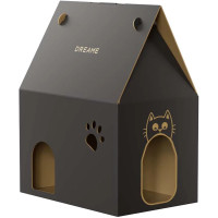 Kartonowy domek dla kotów